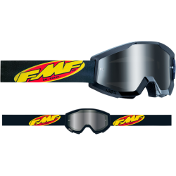 Maschera Motocross Enduro FMF PowerCore Nero Specchiata