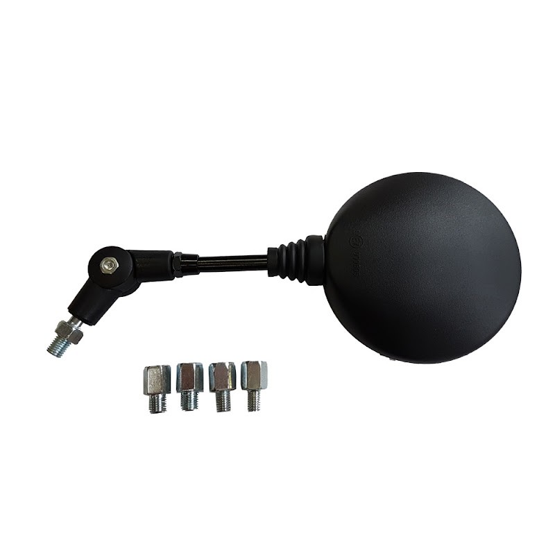 Specchietto Ripieghevole Destro/Sinistro con Adattatori M8/M10 - Nero