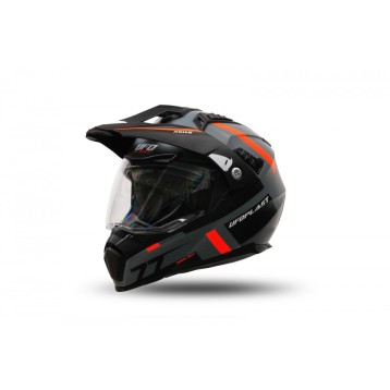 Casco Dual UFO PLAST Aries Grigio/Arancio