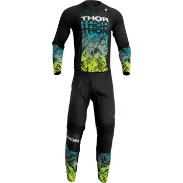 Completo Motocross Enduro THOR SECTOR ATLAS 2023 Nero-Teal