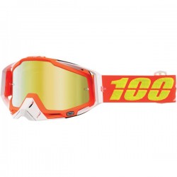 Maschera Motocross Enduro 100% RACECRAFT RAZNATAZ Lente Specchio Oro