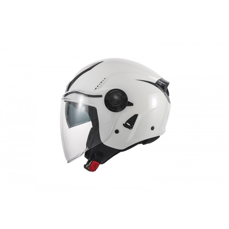 Casco Jet Urban UFO Plast Spirit Bianco Lucido