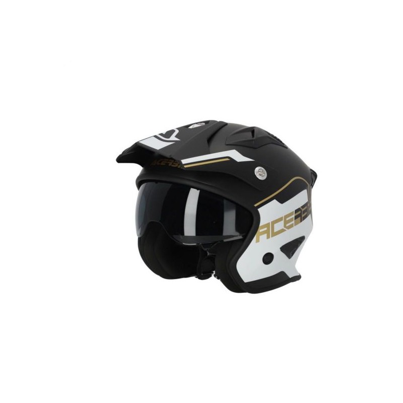Casco Acerbis JET ARIA 2206 Bianco-Nero-Oro
