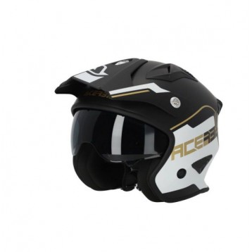 Casco Acerbis JET ARIA 2206 Bianco-Nero-Oro